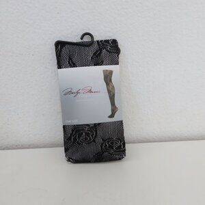 (#118) Marilyn Monroe Fish net designed Openwork  Tights Black Size : OS